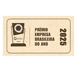 Placa do Prêmio Empresa Brasileira do Ano 2025 do Latin American Quality Institute