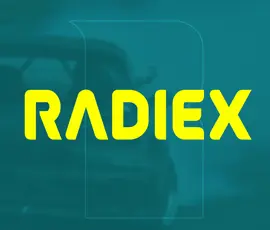 Logotipo Radiex, cliente do Grupo AD Lucram